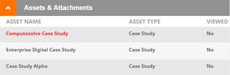 Assets & Attachments section